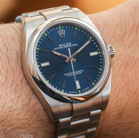 rolex oister blu 39mm